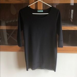 Black 3/4 sleeve dress